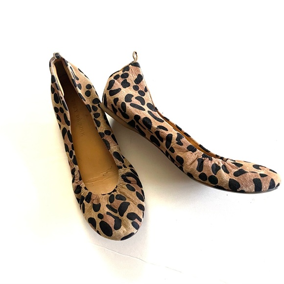 Audrey Brooke leopard leather flats. Size 7. - Picture 7 of 7